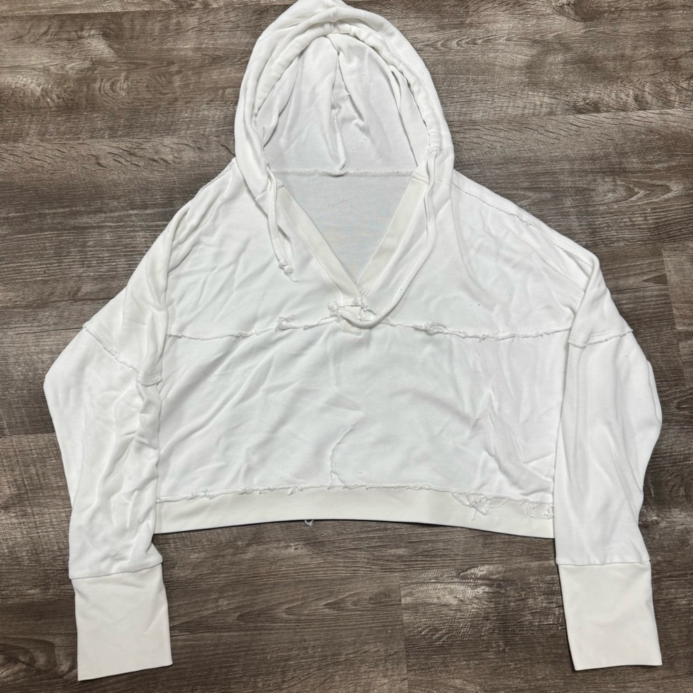 Revival White Thin Hoodie Size Large